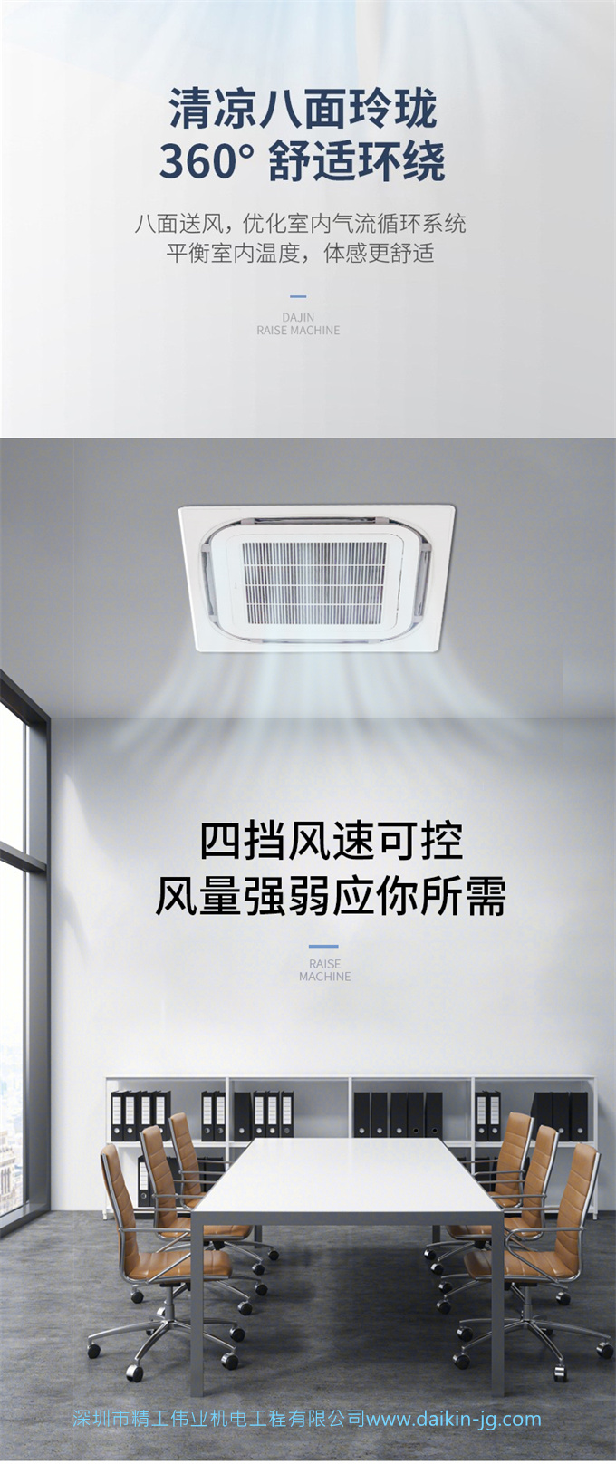 DAIKIN/大金中央空调吸顶空调天花机5匹3匹2匹天井机家用/商用(图3)