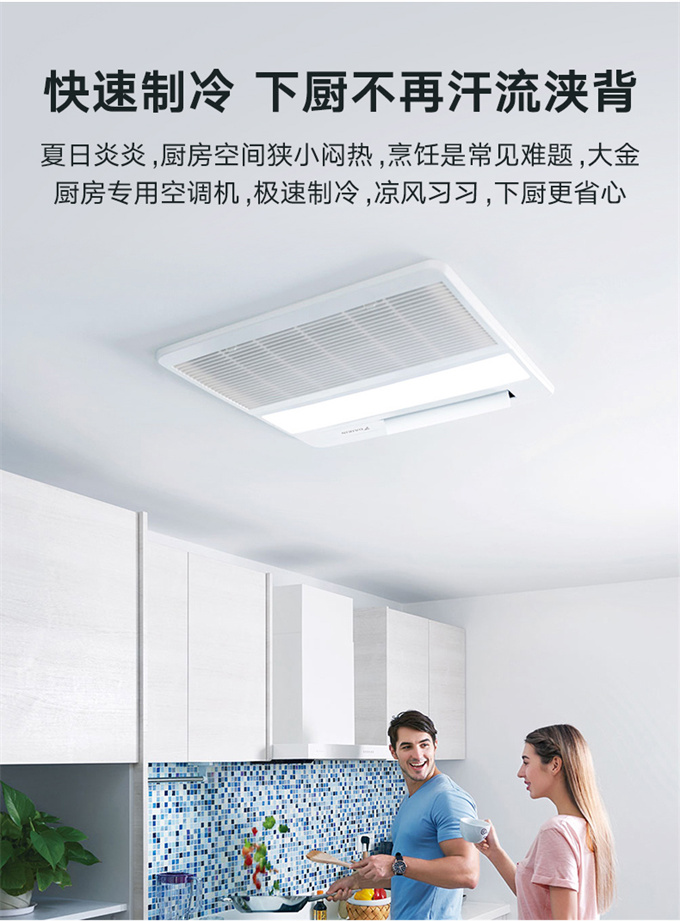 DAIKIN/大金厨房专用空调嵌入式厨房空调室内机家用中央空调变频(图2)