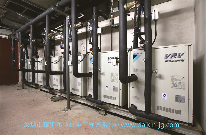 大金商用中央空調VRV 水源熱泵系列空調的進水溫度範圍是多少？